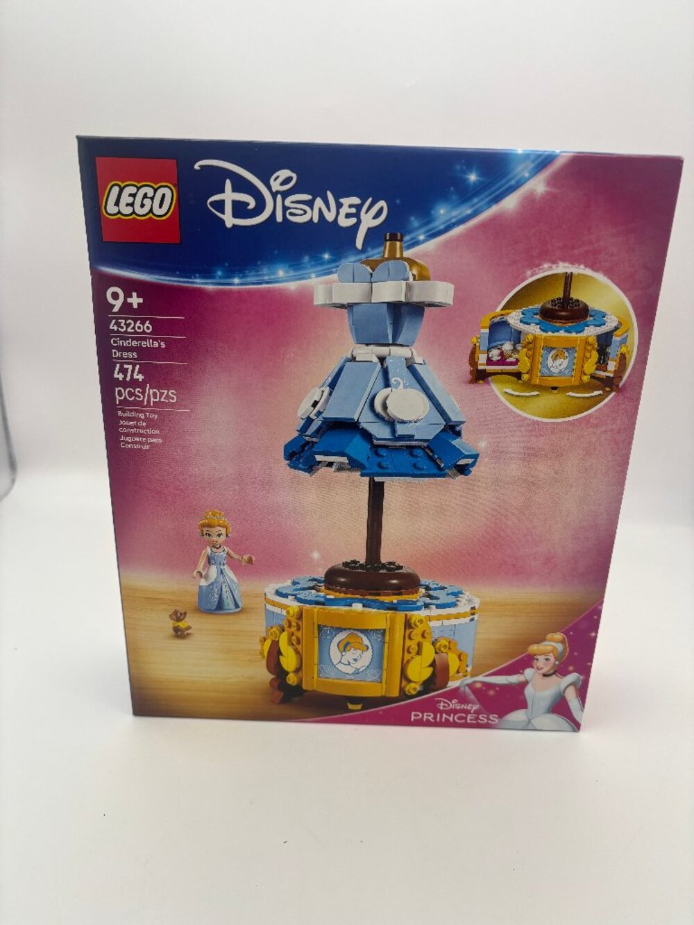 LEGO #43266 Disney Princess Cinderella’s Dress w/Minidoll Building Fun - NEW